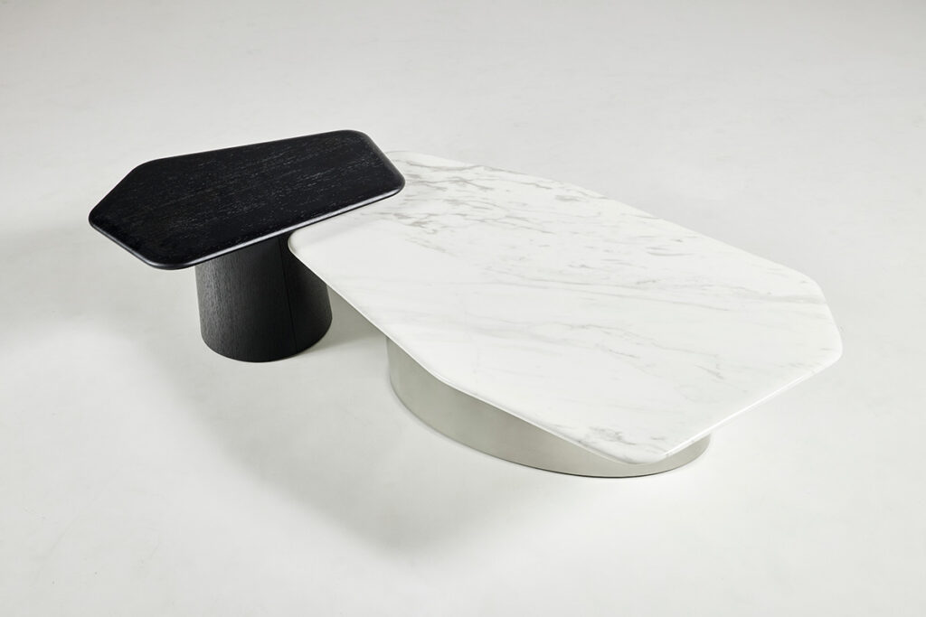 hexa_table_09 비정형 육각형 상판 디자인 테이블