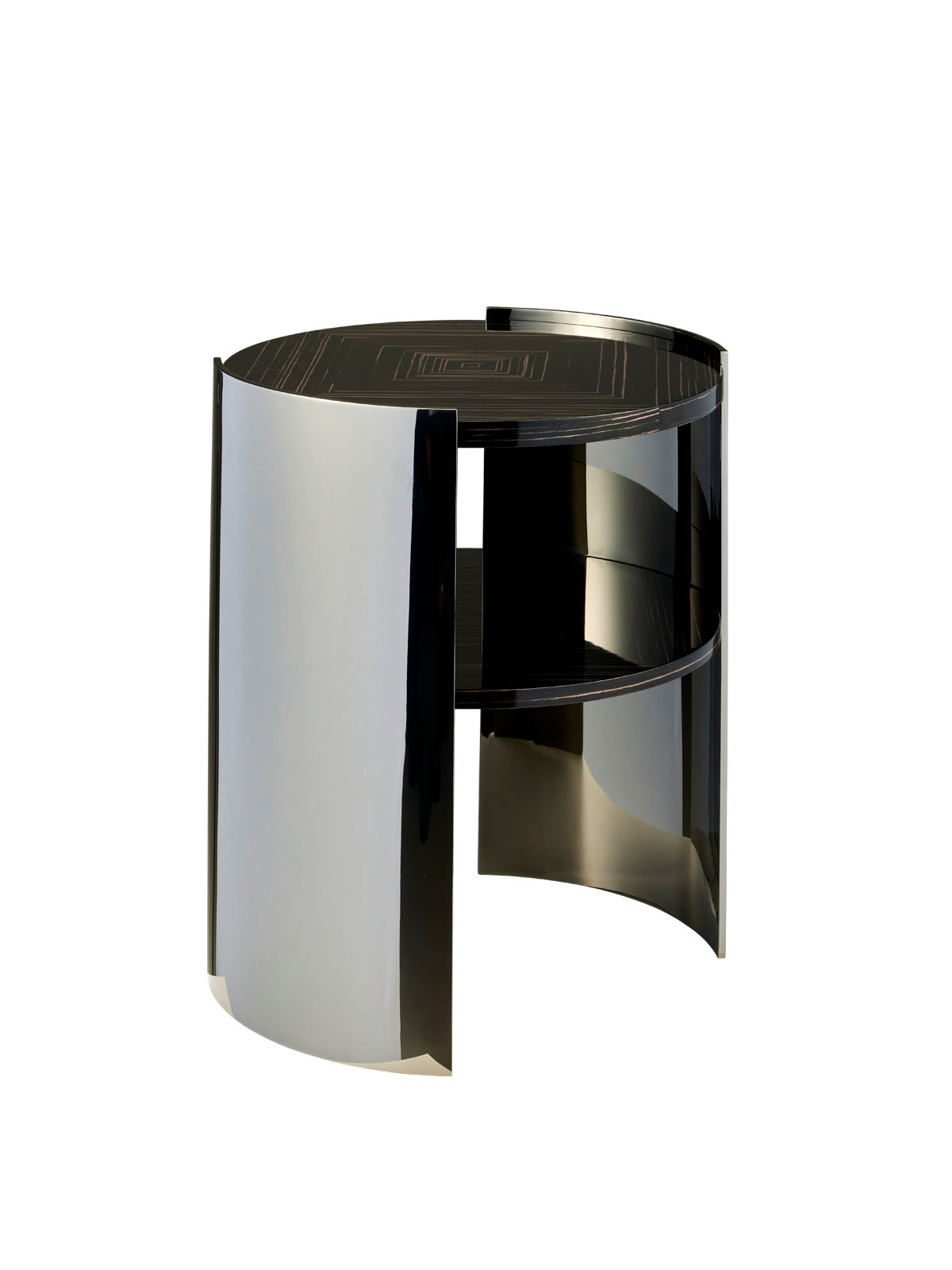 2단 레이어 공간에 깊이를 더하는 입체 구조 테이블