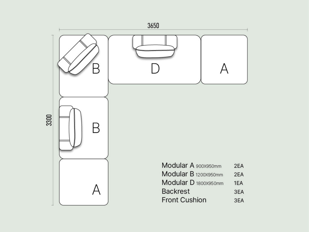 pix_type7 픽스 소파 모듈 타입