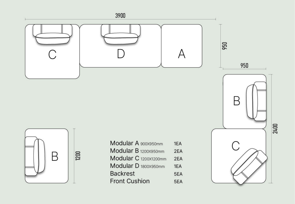 pix_type8 픽스 소파 모듈 타입