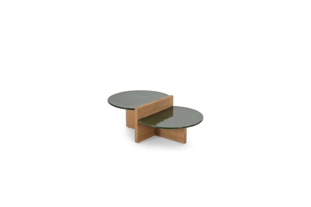 coffee table round green