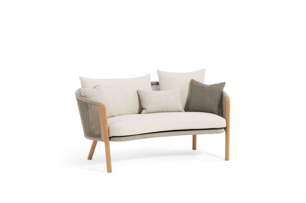 Haven Teak curved sofa